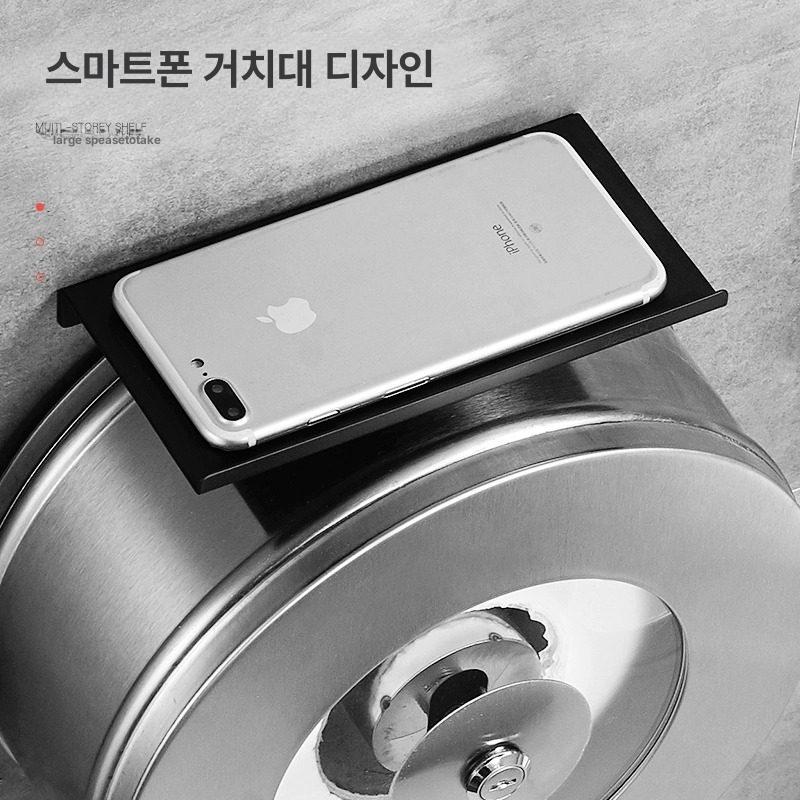 대형 무타공 벽걸이 부착형 거치대 흡착 강력 후크 훅 갈고리 다용도걸이 - 상세 이미지 3