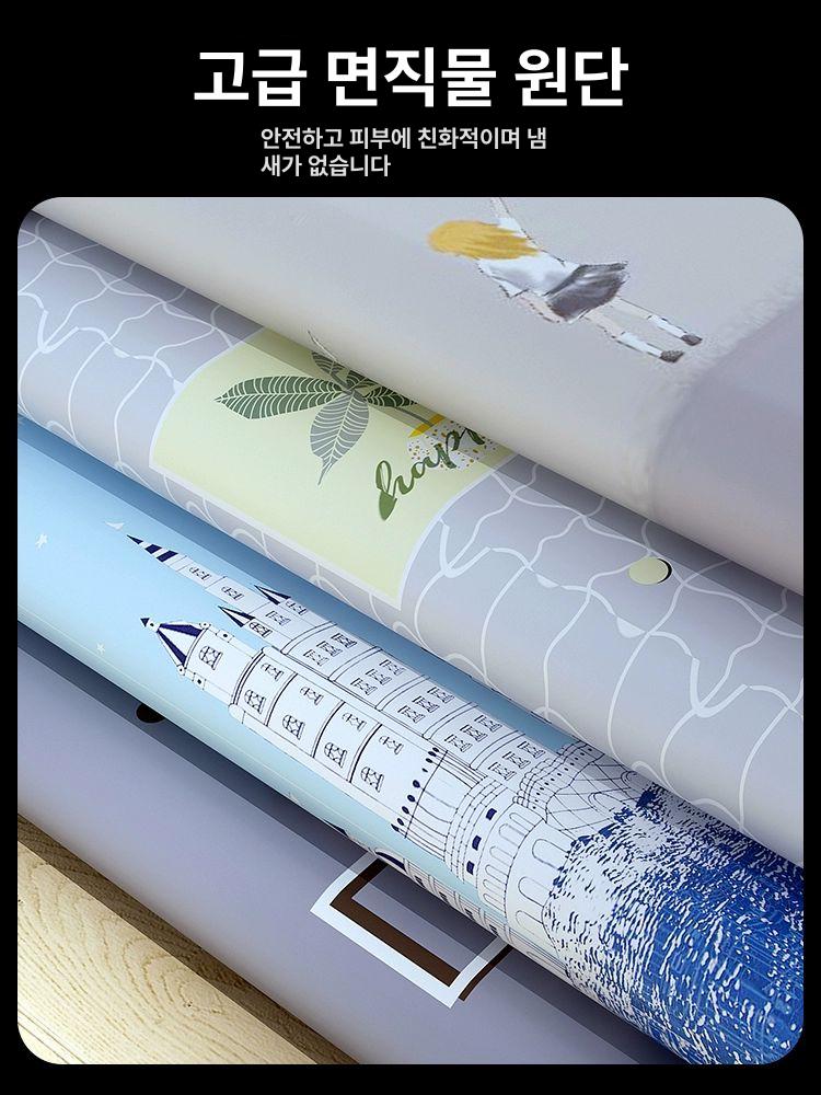 이동식 옷장정리 폴딩박스 행거 바퀴 공간활용 패브릭 접이식옷장수납장 - 상세 이미지 5