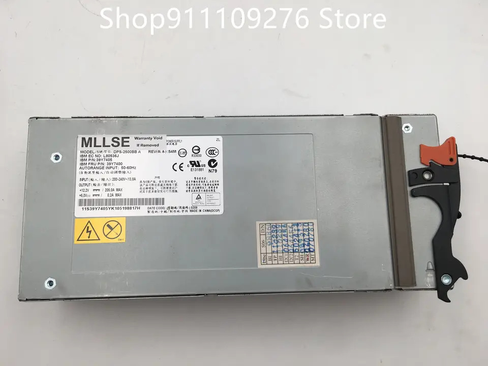 IBM BCE 전원공급장치리퍼 PSU DPS-2500BB A 39Y7405 39Y7400 200V-240V 2500W