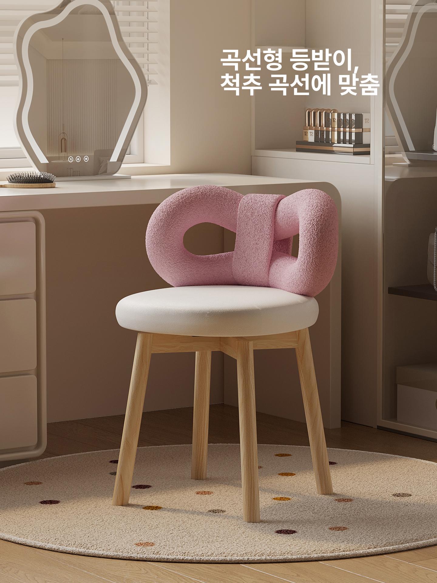 소형 스툴의자 체어 워셔블 원형 바퀴 풋스툴 보조의자 등받이없는 사각스툴 - 상세 이미지 4