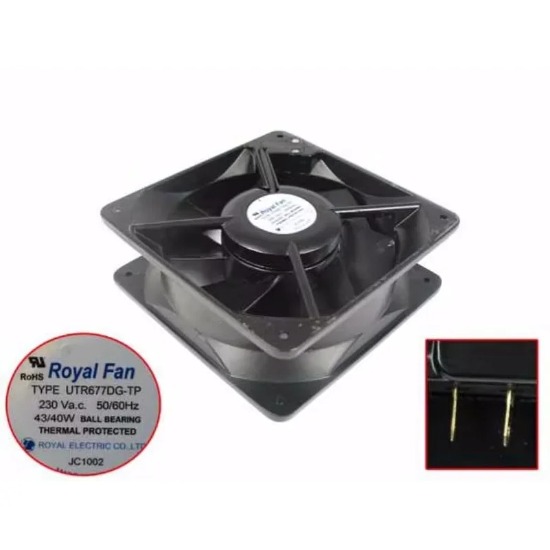 로얄 냉각팬 UTR677DG-TP 서버 AC 230V 40W 160x160x55mm