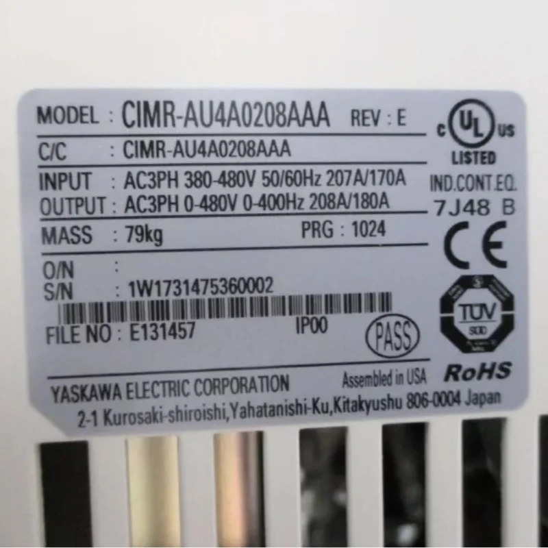CIMR-AU4A0208AAA Yaskawa 인버터