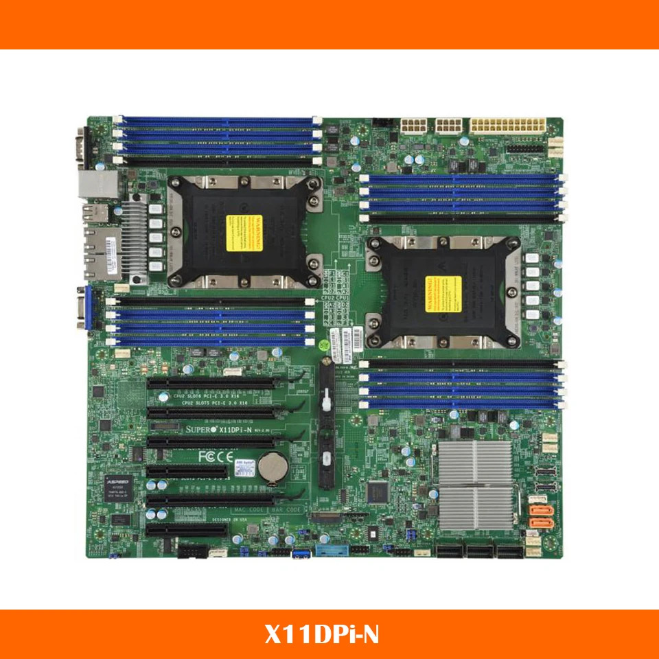 듀얼 웨이 마더보드 E- 14 SATA3 기가비트 슈퍼마이크로 X11DPi-N LGA3647