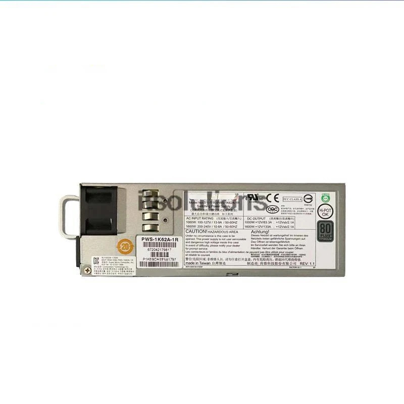 마이크로 PWS-1K62A-1R PWS-1K68A-1R 서버예비 전원공급장치 1000W 1600W