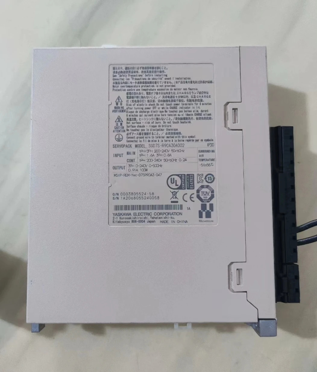 SGD7S-R90A30A002 리퍼 서보 드라이브 100W 기능 OK
