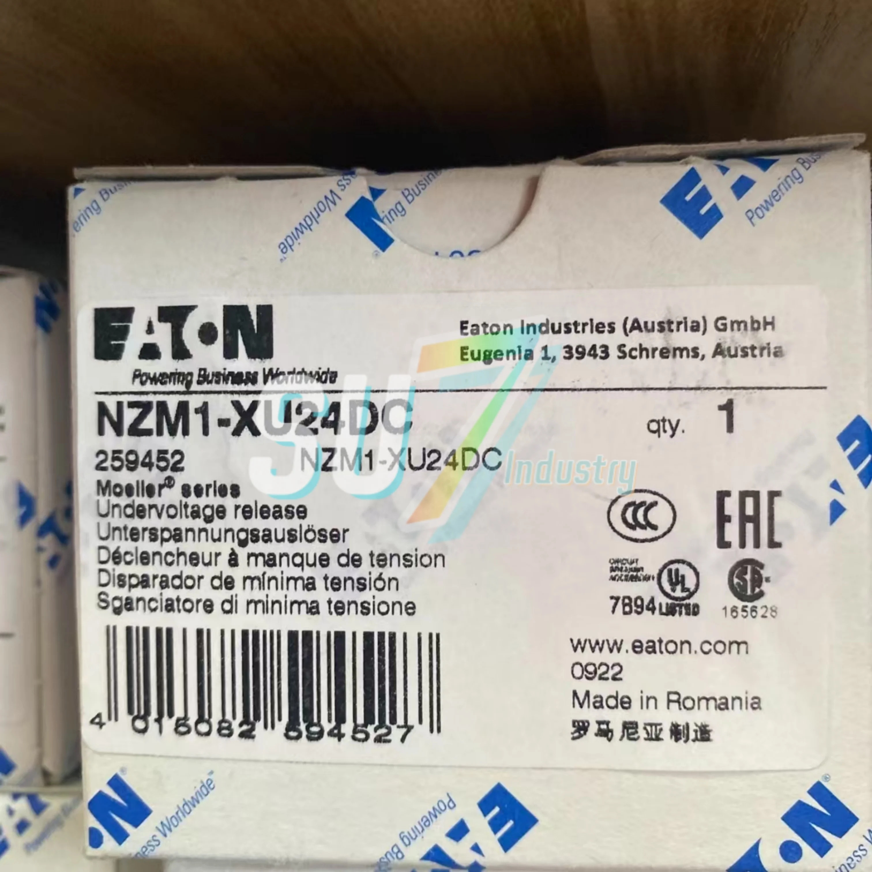 회로차단기 원본 NZM1-XTVDVR NZM1-XU24DC