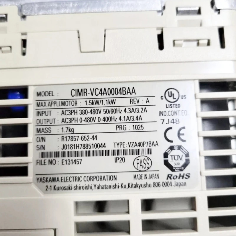 CIMR-VC4A0004BAA 야스카와 인버터 신
