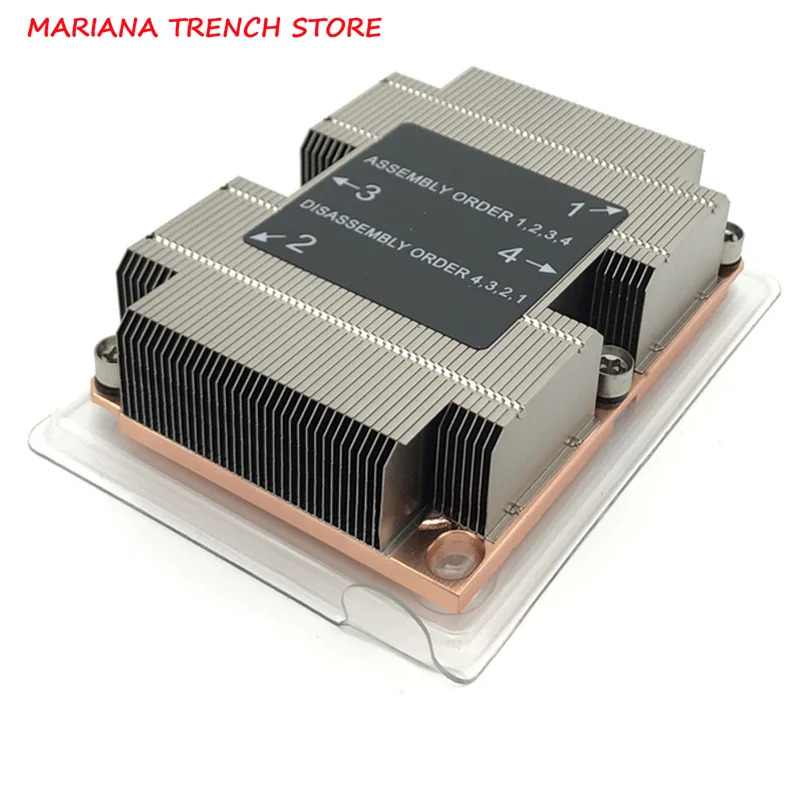 서버 CPU 쿨러 소켓 LGA-3647 직 크기 패시브 방열판 1U-R71 1U 108x78x25.5mm