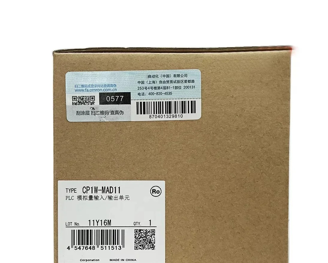 원본 CP1W-MAD11 Cp1wmad11 아날로그 I/O 장치