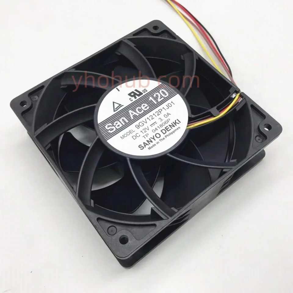 SANYO Denki 9GV1212P1J01 DC 12V 3.00A mm 4 선 서버 냉각팬