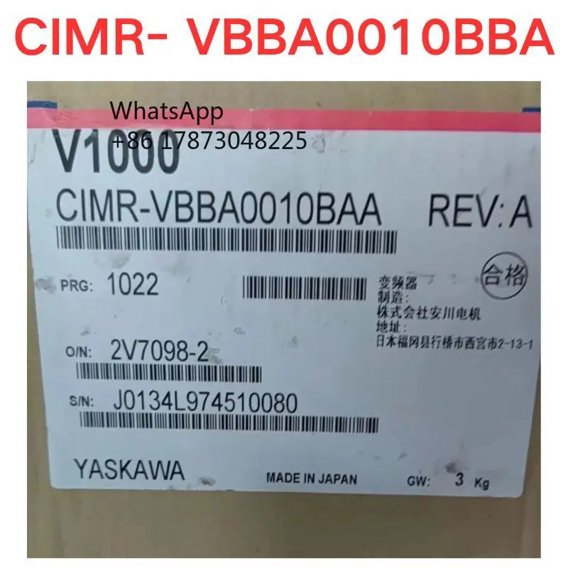 오리지널 CIMR- VBBA0010BBA /CIMR- 주파수 변환기