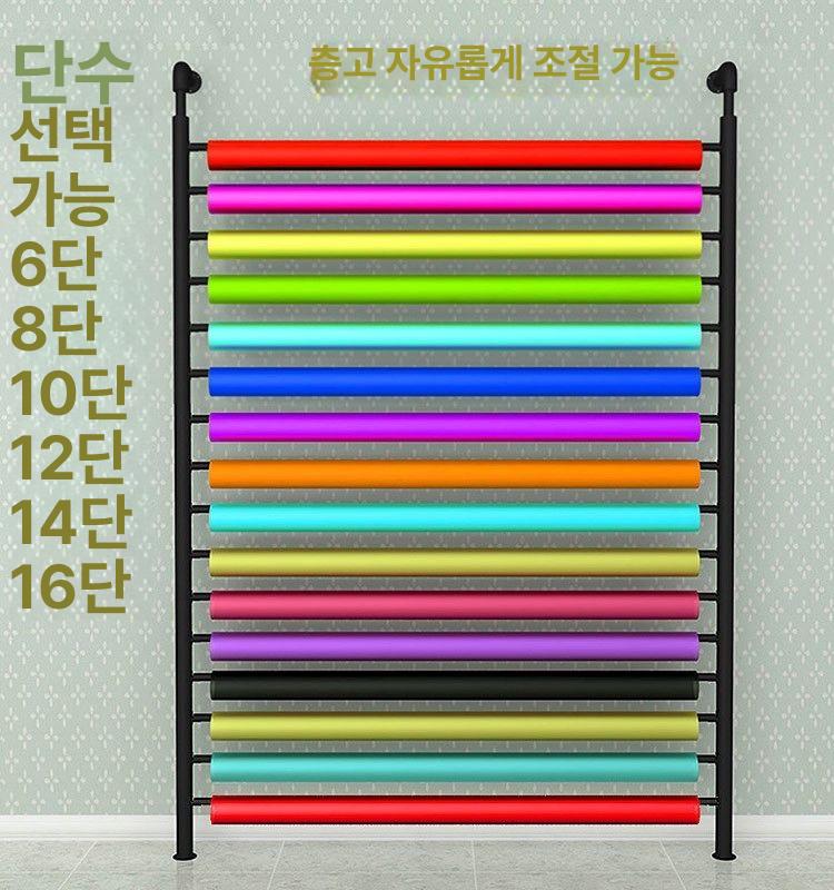 시트지 거치대 보관대 랩핑지 진열대 정리대 홀더 바퀴 필름행거 롤러 원단걸이 수납 - 상세 이미지 2