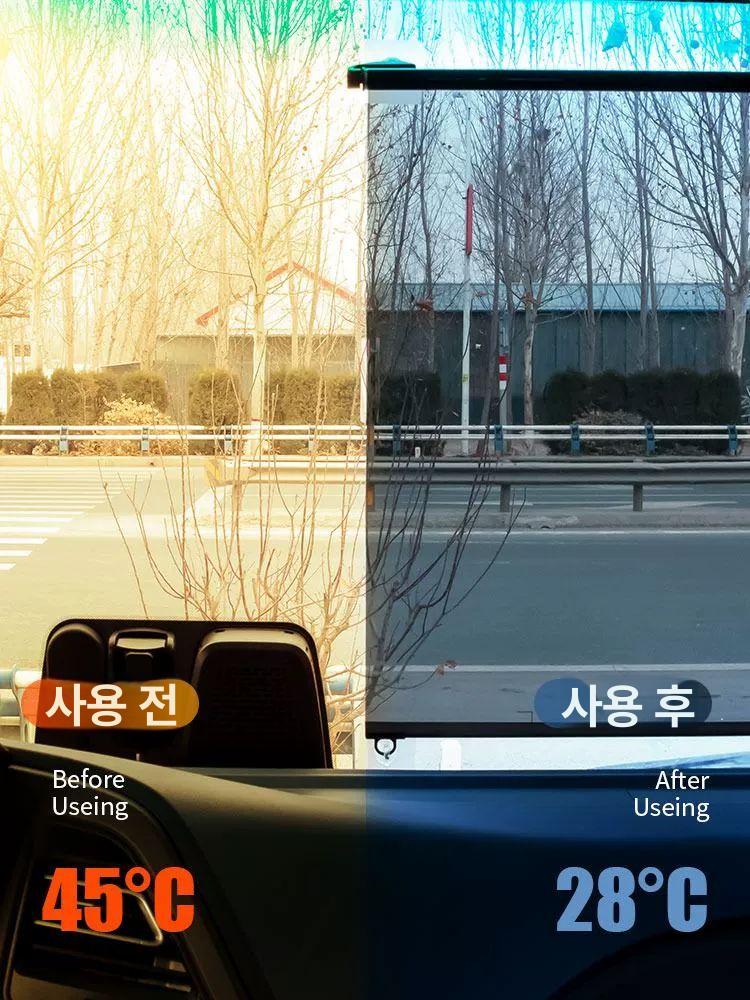 차량 버스햇빛가리개 선바이저 투명 운전석 자외선차단 썬바이저 눈부심 상하 버스용 - 상세 이미지 4