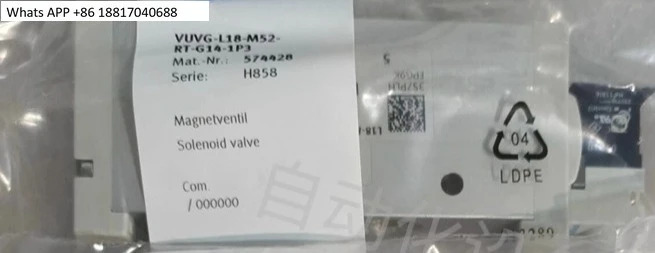 오리지널 솔레노이드 밸브 VUVG-L18-M52-RT G14 1P3 574428