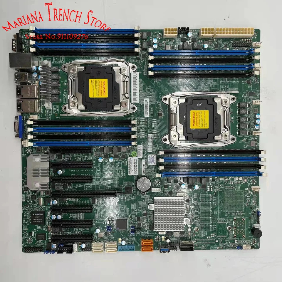 슈퍼마이크로 마더보드X10DRH-iT LGA2011 E5-2600 v4/v3 군DDR4 듀얼 포트 10GBase-T SATA3 6Gbps IPMI 2.0