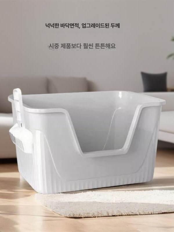 모래통 고양이화장실 패드 후드형 반려묘 청소 배변통 삽 배변판 라이너 - 상세 이미지 5