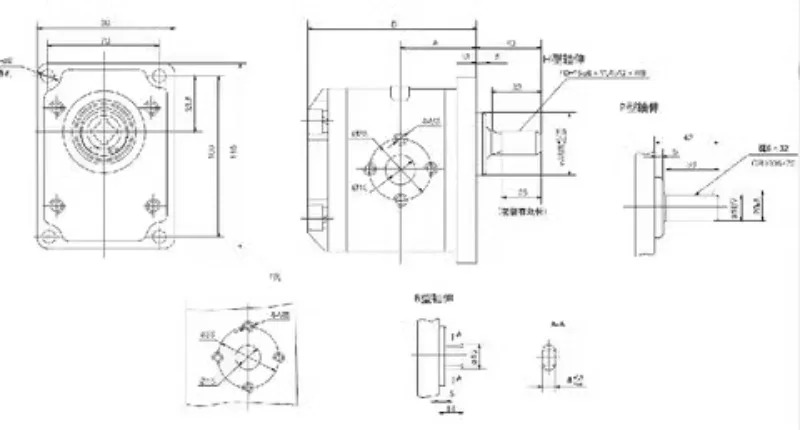 유압식 기어 펌프 SDH 오일 CBT t-F304 306 310 314 316 320 325F3P7