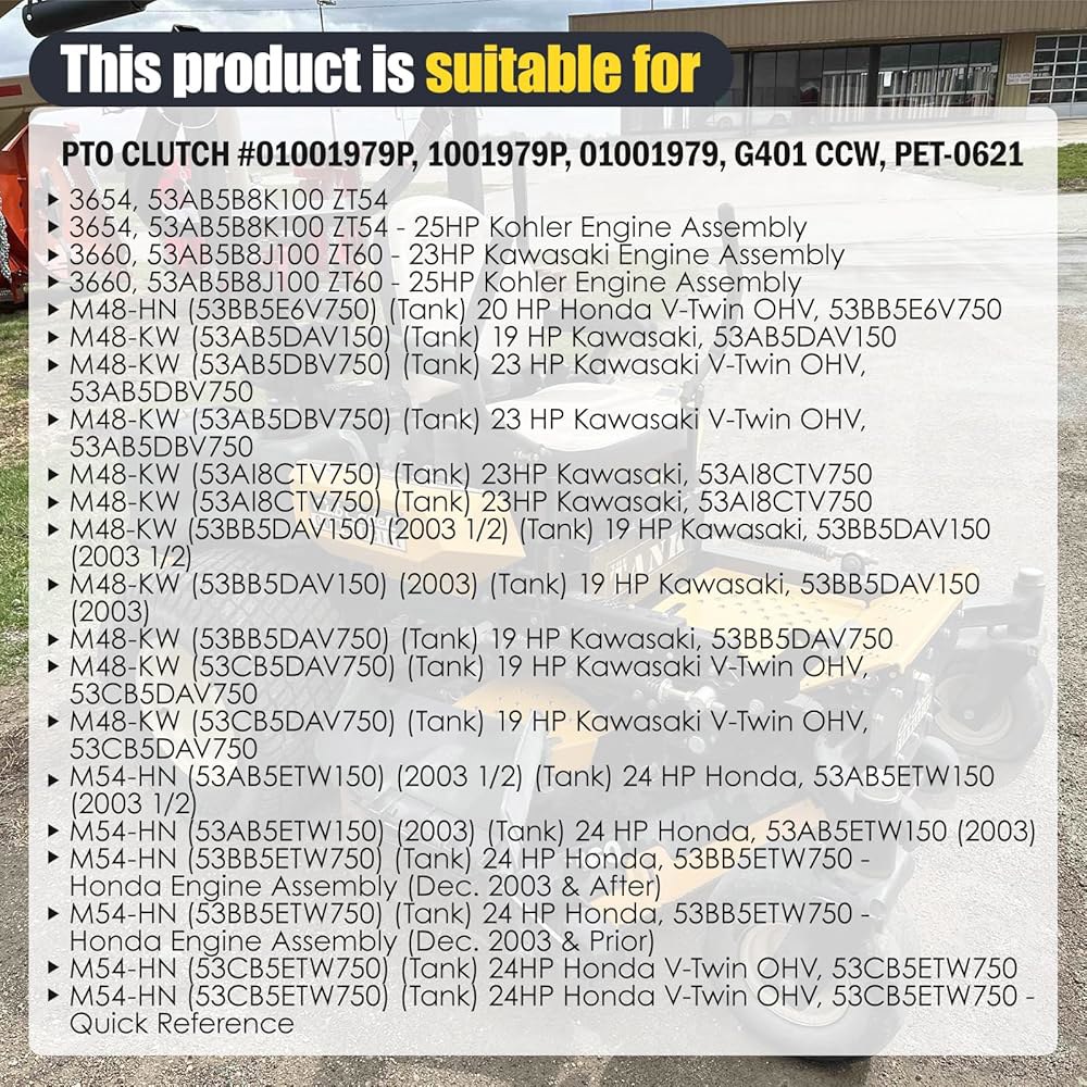 Xiaoyudou 01001979P 전기 PTO 클러치 Cub TG1860 Cadet MTD MMZ-2552 교체 적합, MMZ-2560 79, M60 Recon 60 M54 M7 - 상세 이미지 3