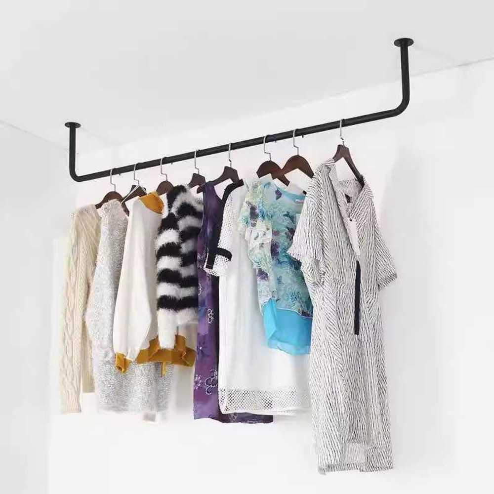 파이프 옷걸이 파이프헹거 튼튼한 틈새 철제 옷거치대 60x10cm - 상품 이미지