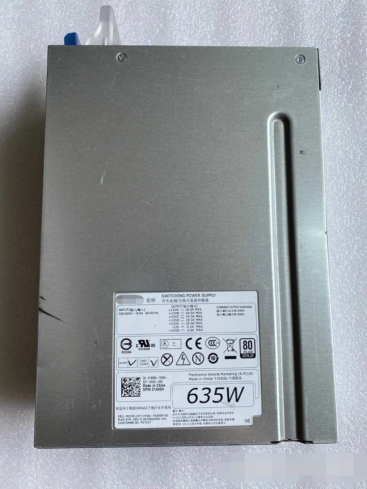 F635EF-00 DELL T5600 T3600 워크스테이션 전원공급장치