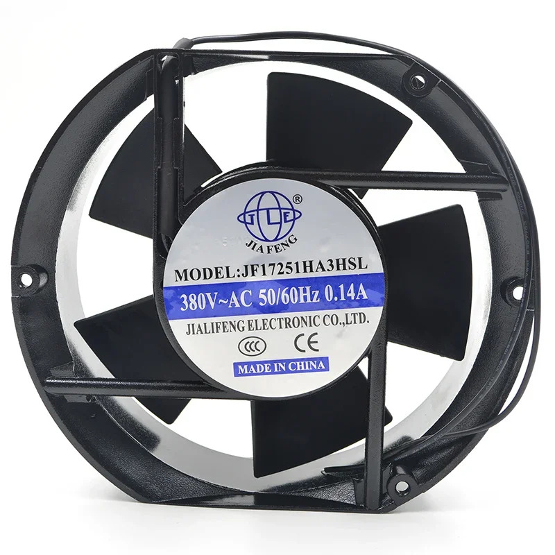 JIAFENG 서버 냉각팬 2 와이어 AC 380V 0.14A 172x150x51mm JF17251HA3HSL