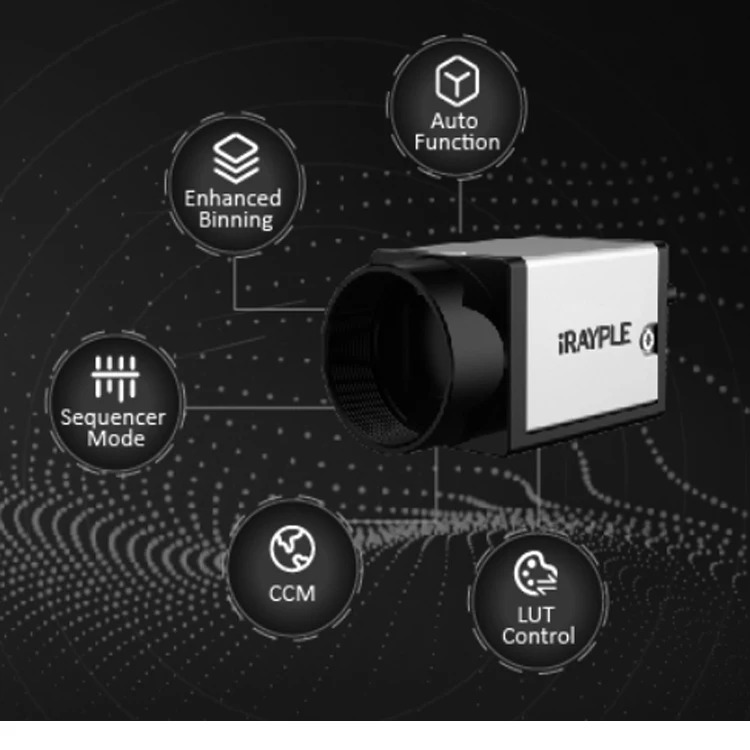 IRAYPLEA7501MU000 5MP 71FPS 흑백 USB3.0 검사 카메라 산업기계 비전 감지