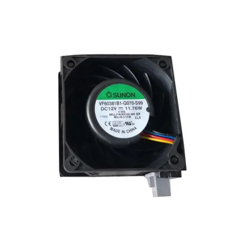 SUNON VF60381B1-Q070-S99 WX75H-A00 R740 DC 12V 11.76W 60x60x38mm 4 와이어 서버 냉각팬