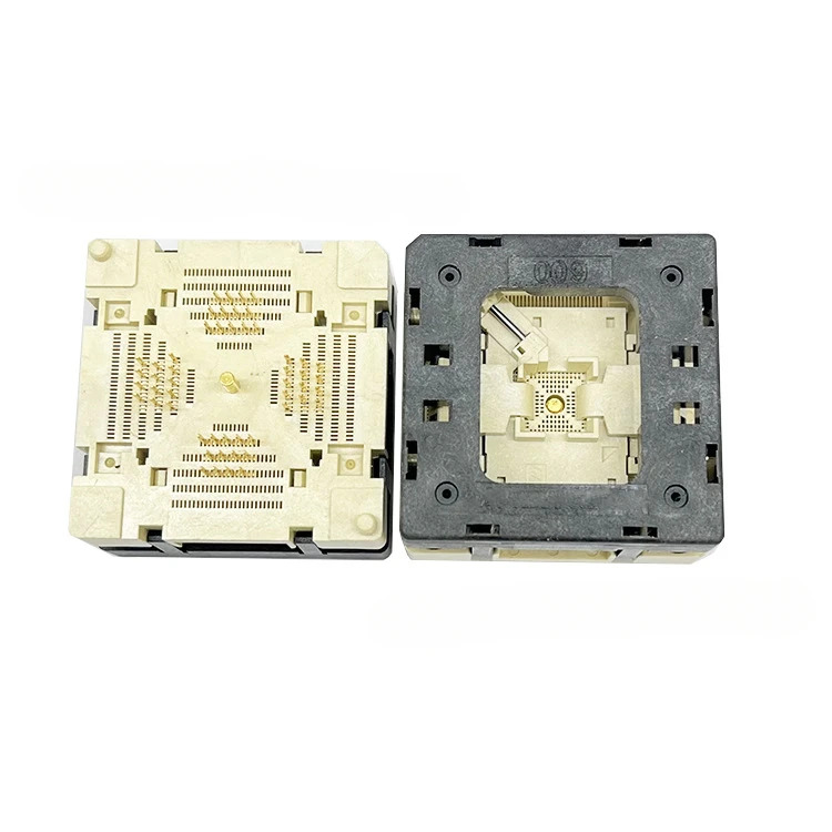 QFN52-0.4 스페이싱 사이즈 6x6mm 플립 용수철 에이징 시트 고정장치