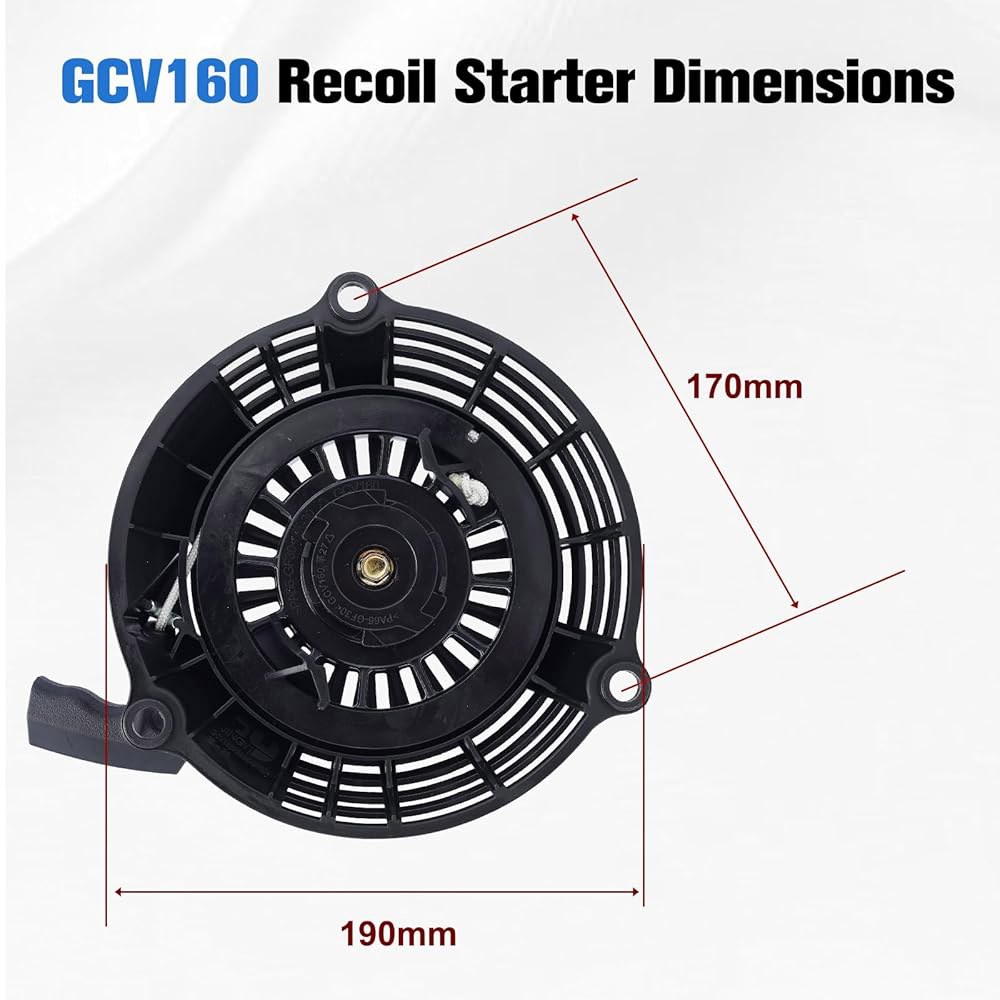 Bullwall GCV160 풀 스타트 리코일 스타터, 엔진 교체 기계와 혼다 깎는 160 28400-Zl8-023ZA GCV 28400-Z0L-V20ZA GC160 GC135 - 상세 이미지 2
