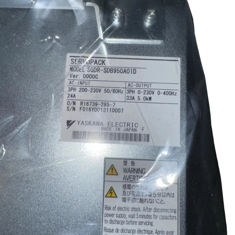 Yaskawa SGDR-SDB950A01D 서보팩