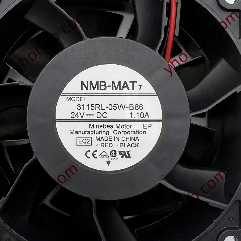 NMB-MAT 2 와이어 서버 냉각팬 3115RL-05W-B86 EQ2 DC 24V 1.1A 80x80x38mm