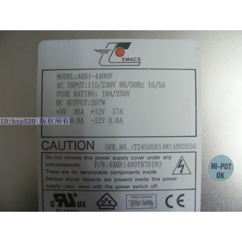 EMACS Zippy ARN1-4400F 서버 전원공급장치 4ARN1400TN7D1N3 397W