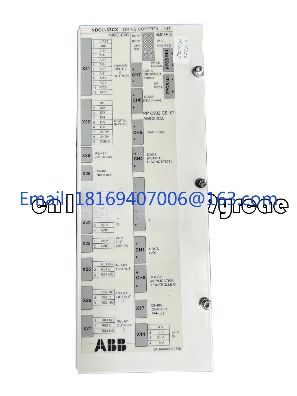 NDCU-33C NIOC-02C는 ABB 풍력 광섬유 통신 분배 장치 AMC33CX