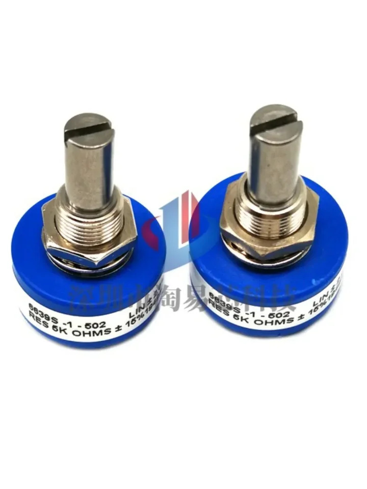 정밀 단일 회전 연속 각도 변위 전위차계 6639S-1-102 6639S-1-502