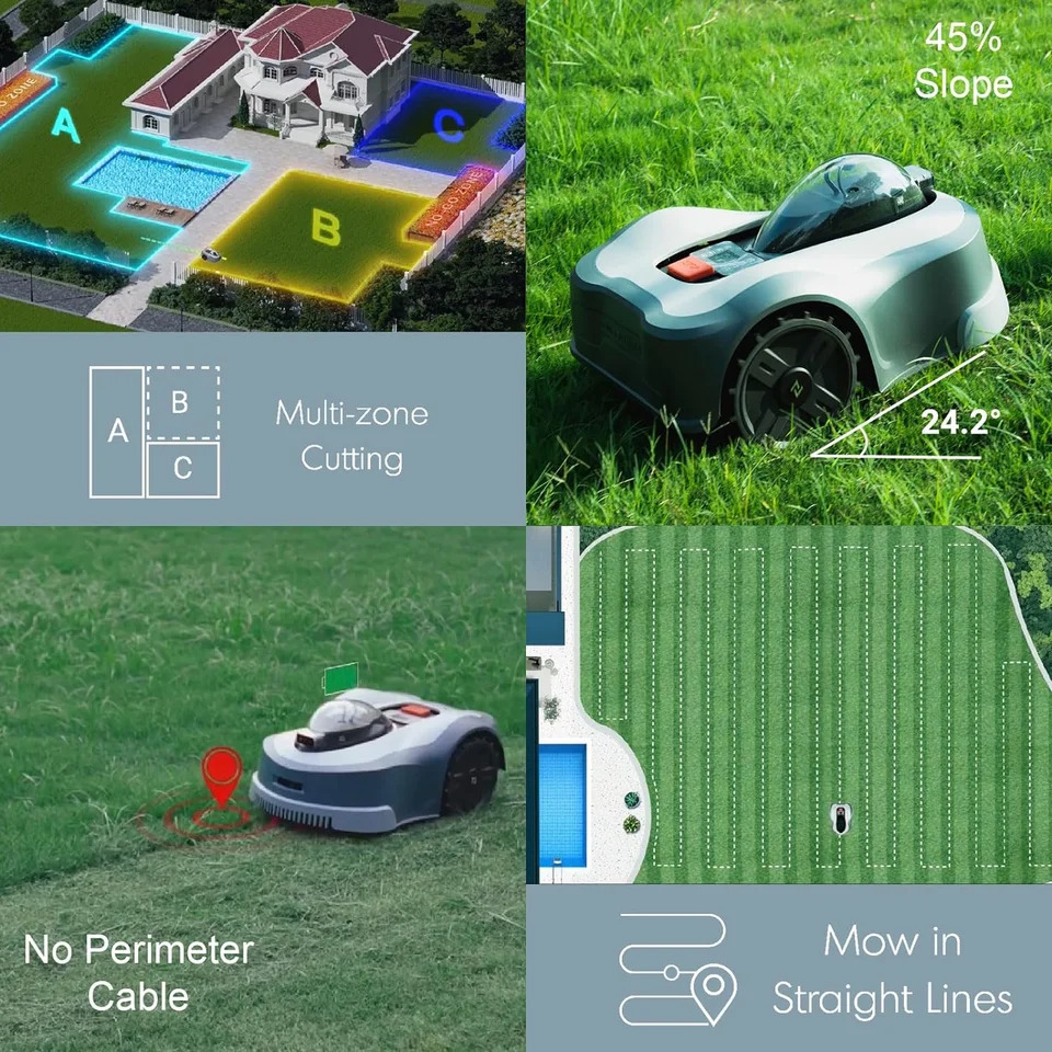 무선 AI 구동예초기 마당 정원비전 지능형 예초기 6000sqm 커버리지 2024 신