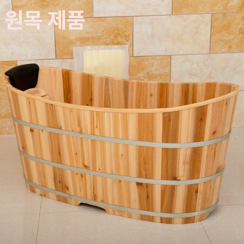 편백 간이욕조 반신욕기 가정용 홈사우나 히노키탕 히노끼탕 반신욕조 - 상세 이미지 5