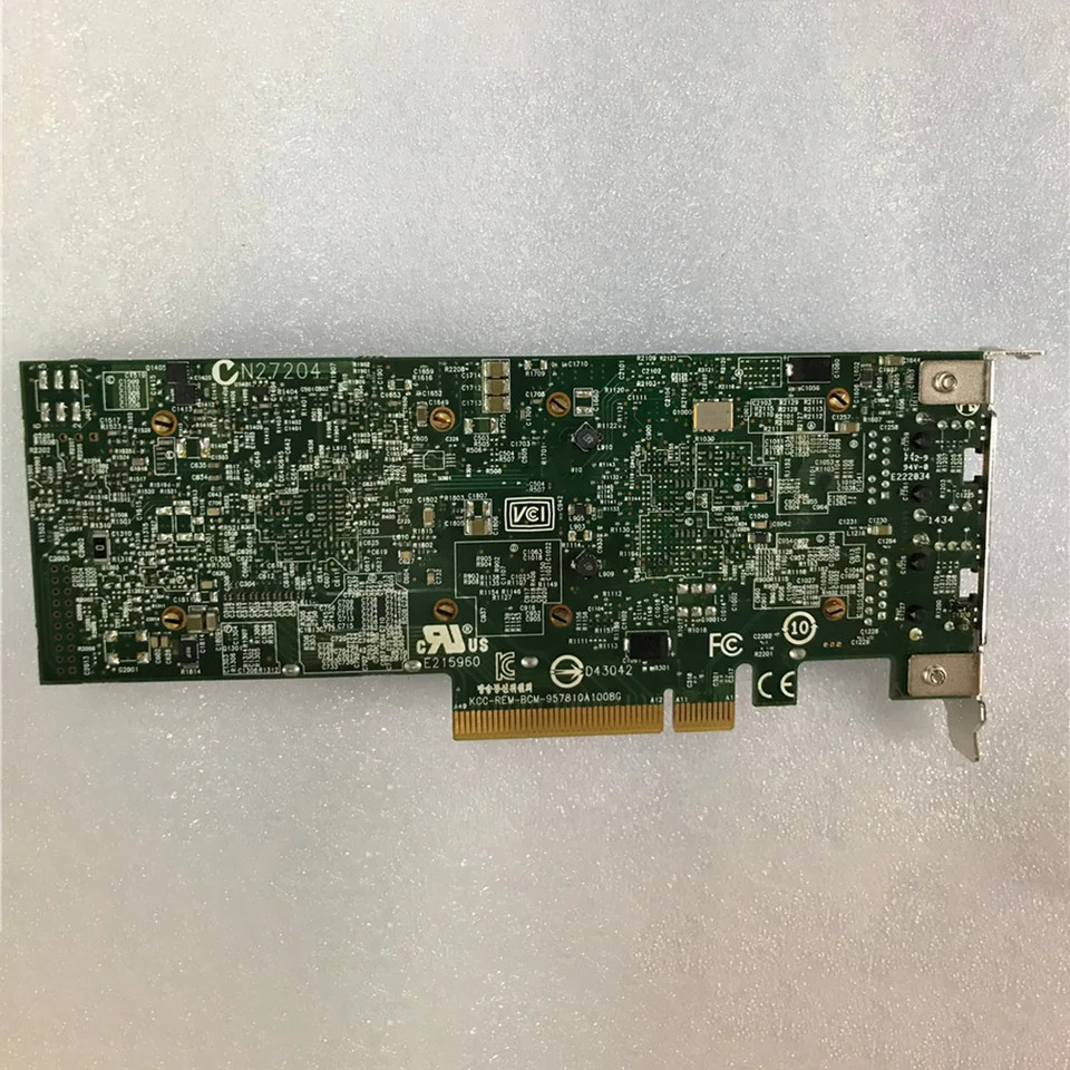 DELL 10G기가비트 이더넷 카드 W1GCR HN10N RJ45 BCM57810S BCM57810A
