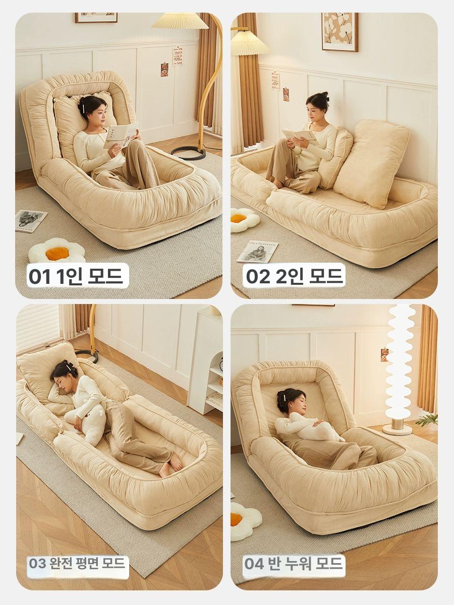 폴딩침대 소파베드 거실 매트리스 침대쇼파 쇼파베드 소파침대 데이베드 간이침대 - 상세 이미지 4