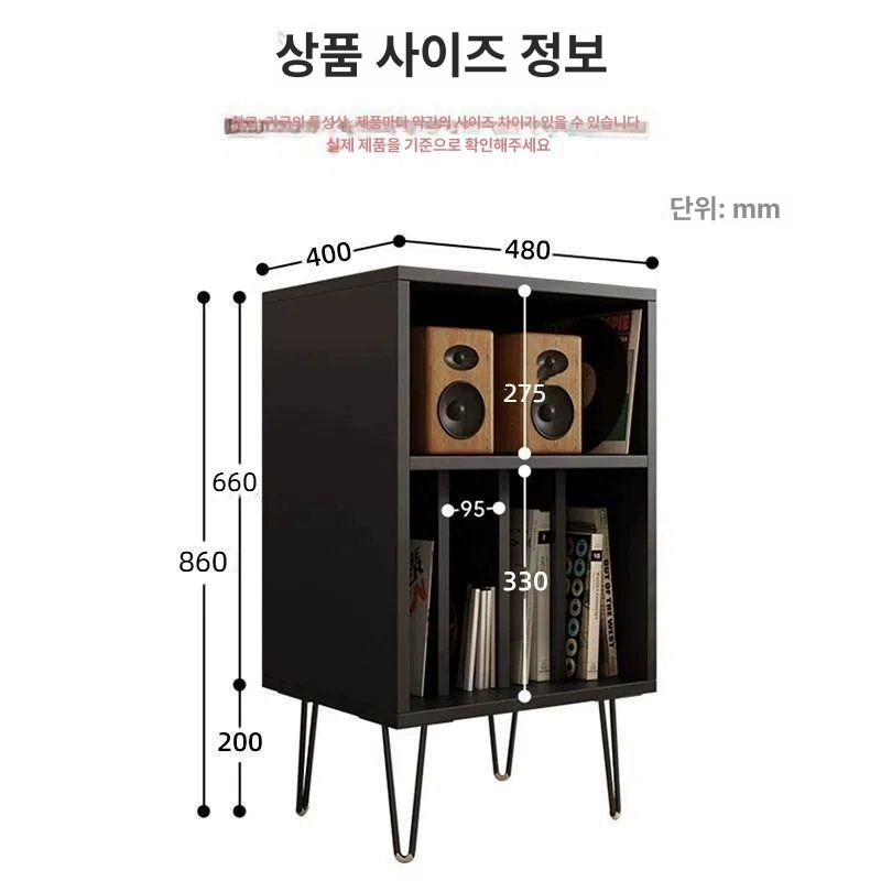 수납장 거치대 원목 홀더 선반 인테리어 받침대 체리우드 수납함 다용도 진열 북유럽 - 상세 이미지 2