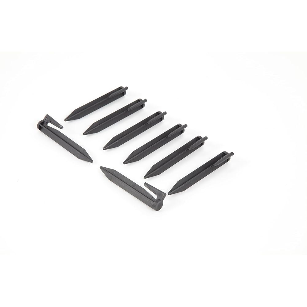 (500개) 8.3cm(3.3인치) 플라스틱 경계 와이어 말뚝 조경 반려동물 페그 Landroid, Husqvarna Worx 잔디깎이, 잔디 설치용 울타리, Robomow Aut - 상품 이미지