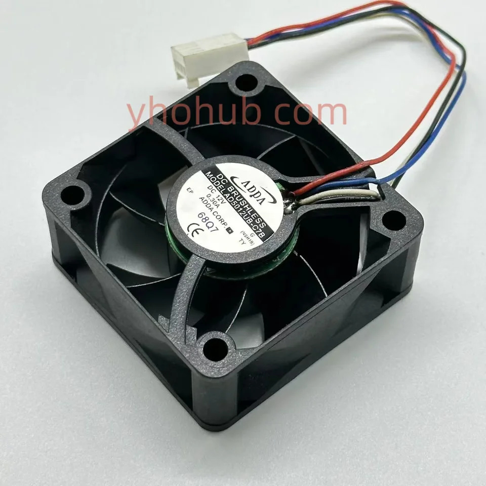 ADDA AD5012UB-C7B 4 와이어 서버 냉각팬 DC 12V 0.3A 50x50x20mm
