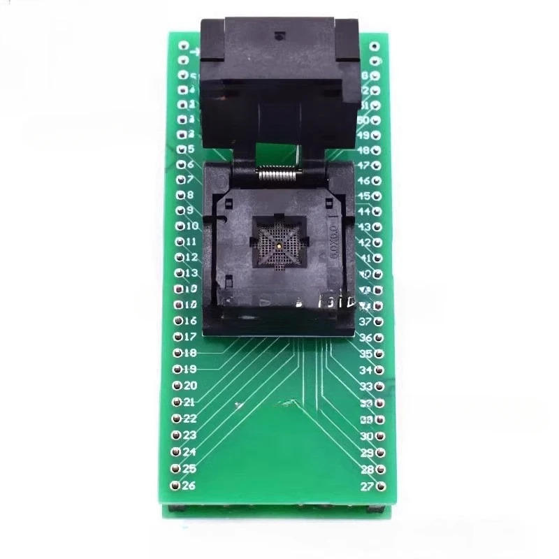QFN52-0.4 스페이싱 사이즈 6x6mm 플립 용수철 에이징 시트 고정장치