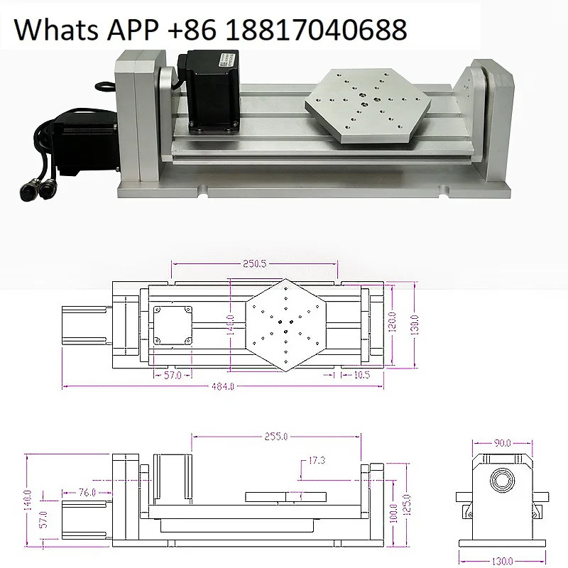 CNC 기 스테퍼 모터 회전축 A축 B축 4축 5축 형