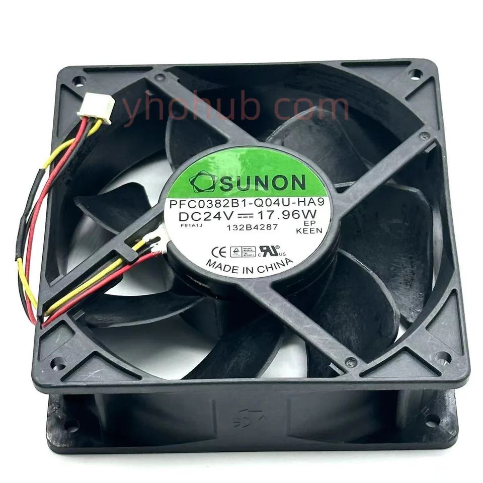 SUNON PFC0382B1-Q04U-HA9 DC 24V 17.96W mm 3 선 서버 냉각팬