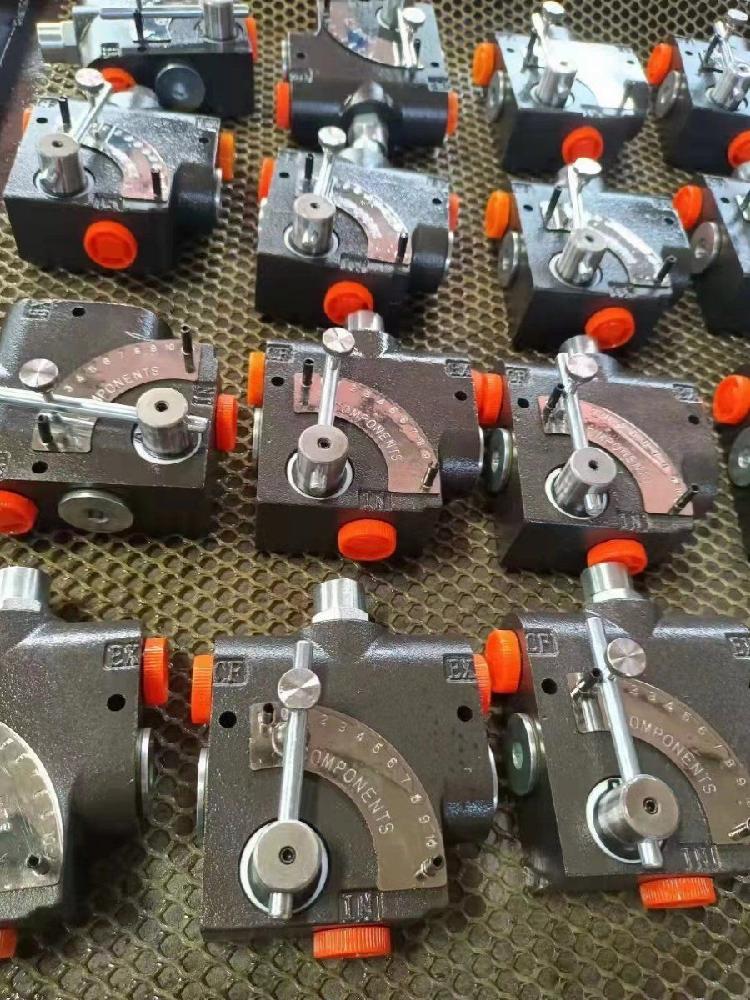 유압 모터 속도조절 밸브 산업용 컨트롤러 기어 감속기 레버 측정 오일포트 펌프 인렛 - 상세 이미지 2
