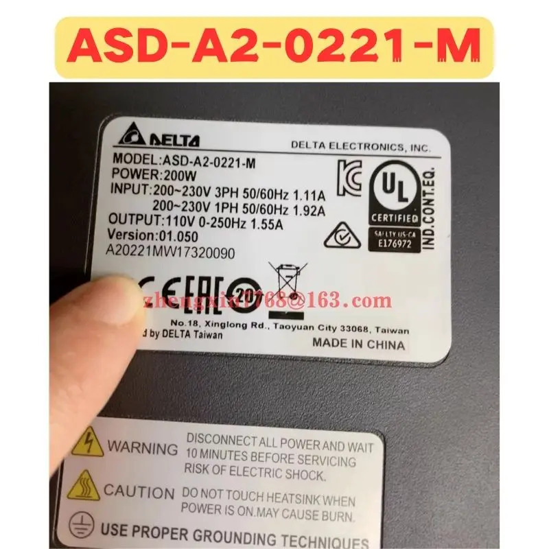 리퍼 서보 드라이브 ASD-A2-0221-M ASD A2 0221 M 정상 기능 완료
