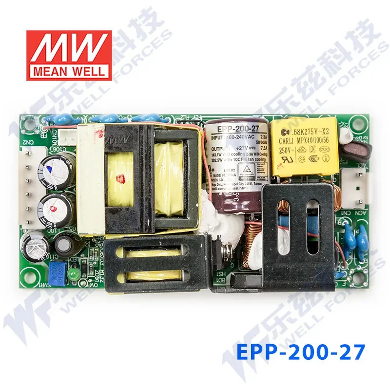 Mingwei EPP-200-27 전원공급장치 기판 PCB 베어 보드 DC PFC 전압 조정기 대만 27V7.5A 200W