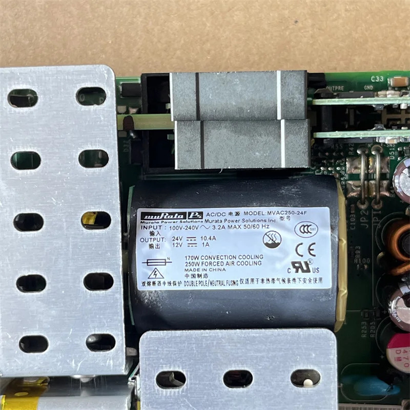 MVAC250-24F MURATA 스위칭 전원공급장치 더블 그룹 24V 10.4A 12V 1A