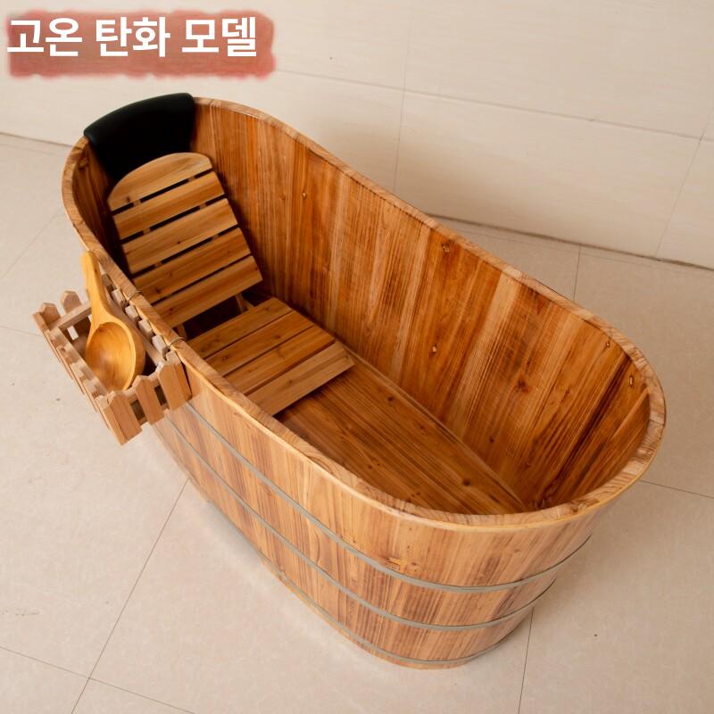 편백 간이욕조 반신욕기 가정용 홈사우나 히노키탕 히노끼탕 반신욕조 - 상세 이미지 4