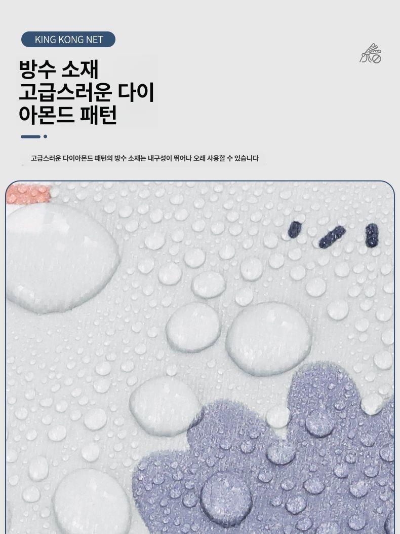 단열 암막커튼 방풍 겨울 누빔 중문 탈부착 현관방한커튼 형상기억 우풍차단 - 상세 이미지 4